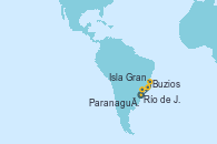 Visitando Río de Janeiro (Brasil), Buzios (Brasil), Isla Grande (Brasil), Paranaguá (Brasil) Visitando Río de Janeiro (Brasil), Buzios (Brasil), Isla Grande (Brasil), Paranaguá (Brasil)
