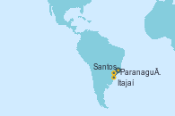 Visitando Paranaguá (Brasil), Itajaí (Brasil), Santos (Brasil) Visitando Paranaguá (Brasil), Itajaí (Brasil), Santos (Brasil)