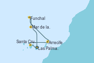 Visitando Las Palmas de Gran Canaria (España), Santa Cruz de Tenerife (España), Santa Cruz de Tenerife (España), Arrecife (Lanzarote/España), Arrecife (Lanzarote/España), Funchal (Madeira), Mar de las islas Canarias - Experiencia a bordo, Las Palmas de Gran Canaria (España)