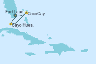 Visitando Fort Lauderdale (Florida/EEUU), Cayo Hueso (Key West/Florida), CocoCay (Bahamas), Fort Lauderdale (Florida/EEUU)