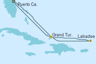 Visitando Puerto Cañaveral (Florida), Grand Turks(Turks & Caicos), Labadee (Haiti), Puerto Cañaveral (Florida)