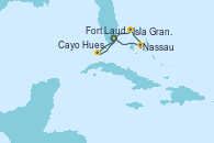Visitando Fort Lauderdale (Florida/EEUU), Nassau (Bahamas), Isla Gran Bahama (Florida/EEUU), Cayo Hueso (Key West/Florida), Fort Lauderdale (Florida/EEUU)
