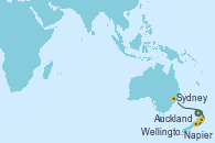 Visitando Auckland (Nueva Zelanda), Napier (Nueva Zelanda), Wellington (Nueva Zelanda), Sydney (Australia)