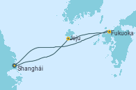 Visitando Shanghái (China), Jeju (Corea del Sur), Fukuoka (Japón), Shanghái (China)