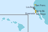 Visitando Los Ángeles (California), Santa Bárbara (California), San Francisco (California/EEUU), San Diego (California/EEUU), Ensenada (México), Los Ángeles (California)