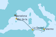 Visitando BarcelonaMar de las Baleares - Experiencia a bordo, Mar de las Baleares - Experiencia a bordo, La Goulette (Tunez), Palermo (Italia)