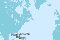 Visitando Miami (Florida/EEUU), Bimini (Bahamas), Great Stirrup Cay (Bahamas), Miami (Florida/EEUU) Visitando Miami (Florida/EEUU), Bimini (Bahamas), Great Stirrup Cay (Bahamas), Miami (Florida/EEUU)