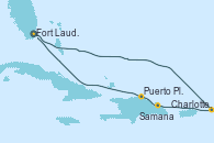 Visitando Fort Lauderdale (Florida/EEUU), Charlotte Amalie (St. Thomas), Samana (República Dominicana), Puerto Plata, Republica Dominicana, Fort Lauderdale (Florida/EEUU)