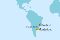 Visitando Río de Janeiro (Brasil), Montevideo (Uruguay), Buenos aires