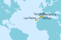 Visitando Barcelona, Málaga, Tánger (Marruecos), Las Palmas de Gran Canaria (España) Visitando Barcelona, Málaga, Tánger (Marruecos), Las Palmas de Gran Canaria (España)
