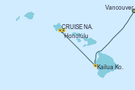 Visitando Vancouver (Canadá), Kailua Kona (Hawai/EEUU), CRUISE NAPALI COAST, AT SEA, Honolulu (Hawái), Honolulu (Hawái) Visitando Vancouver (Canadá), Kailua Kona (Hawai/EEUU), CRUISE NAPALI COAST, AT SEA, Honolulu (Hawái), Honolulu (Hawái)
