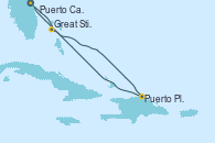 Visitando Puerto Cañaveral (Florida), Great Stirrup Cay (Bahamas), Puerto Plata, Republica Dominicana, Puerto Cañaveral (Florida)