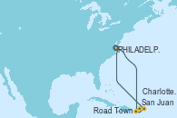 Visitando PHILADELPHIA, PENNSYLVANIA, San Juan (Puerto Rico), San Juan (Puerto Rico), Road Town (Isla Tórtola/Islas Vírgenes), Charlotte Amalie (St. Thomas), PHILADELPHIA, PENNSYLVANIA