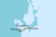 Visitando Shanghái (China), Gangjeong (Corea del Sur), Fukuoka (Japón), Shanghái (China)