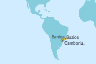 Visitando Santos (Brasil), Buzios (Brasil), Camboriu, Brazil, Santos (Brasil)