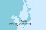Visitando Shanghái (China), Gangjeong (Corea del Sur), Busán (Corea del Sur), Shanghái (China), Gangjeong (Corea del Sur), Busán (Corea del Sur), Shanghái (China)