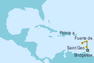 Visitando Bridgetown (Barbados), Saint George (Grenada), Fuerte de France (Martinica), Pointe a Pitre (Guadalupe)