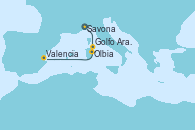 Visitando Savona (Italia), Olbia (Cerdeña), Golfo Aranci - Experiencia a bordo, Valencia