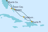 Visitando Puerto Cañaveral (Florida), Ocean Cay MSC Marine Reserve (Bahamas), Puerto Plata, Republica Dominicana, Cockburn Town (Islas turcas y Caicos), Nassau (Bahamas), Puerto Cañaveral (Florida)