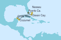 Visitando Puerto Cañaveral (Florida), Ocean Cay MSC Marine Reserve (Bahamas), Cozumel (México), Costa Maya (México), Nassau (Bahamas), Puerto Cañaveral (Florida)