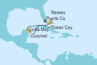 Visitando Puerto Cañaveral (Florida), Ocean Cay MSC Marine Reserve (Bahamas), Costa Maya (México), Cozumel (México), Nassau (Bahamas), Puerto Cañaveral (Florida)