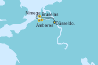 Visitando Düsseldorf (Alemania), Amberes (Bélgica), Bruselas (Bélgica), Nimega (Países Bajos), Düsseldorf (Alemania)