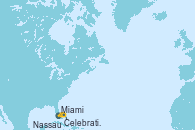 Visitando Miami (Florida/EEUU), Celebration Key, The Bahamas, Nassau (Bahamas) y Miami (Florida/EEUU)
