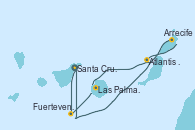 Visitando Santa Cruz de Tenerife (España), Santa Cruz de Tenerife (España), Fuerteventura (Canarias/España), Arrecife (Lanzarote/España), Atlantis crest Oeste - Experiencia a bordo, Las Palmas de Gran Canaria (España), Fuerteventura (Canarias/España), Santa Cruz de Tenerife (España)
