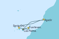 Visitando Las Palmas de Gran Canaria (España), Fuerteventura (Canarias/España), Santa Cruz de Tenerife (España), Santa Cruz de Tenerife (España), Agadir (Marruecos), Las Palmas de Gran Canaria (España), Las Palmas de Gran Canaria (España) Visitando Las Palmas de Gran Canaria (España), Fuerteventura (Canarias/España), Santa Cruz de Tenerife (España), Santa Cruz de Tenerife (España), Agadir (Marruecos), Las Palmas de Gran Canaria (España), Las Palmas de Gran Canaria (España)