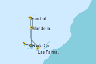 Visitando Santa Cruz de Tenerife (España), Santa Cruz de Tenerife (España), Santa Cruz de la Palma (España), Las Palmas de Gran Canaria (España), Las Palmas de Gran Canaria (España), Funchal (Madeira), Mar de las islas Canarias - Experiencia a bordo, Santa Cruz de Tenerife (España)