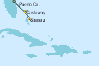 Visitando Puerto Cañaveral (Florida), Nassau (Bahamas), Castaway (Bahamas), Puerto Cañaveral (Florida)