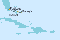 Visitando Fort Lauderdale (Florida/EEUU), Nassau (Bahamas), Disney's Lookout Cay (Bahamas), Fort Lauderdale (Florida/EEUU)