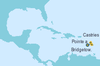 Visitando Pointe a Pitre (Guadalupe), Castries (Santa Lucía/Caribe), Bridgetown (Barbados)