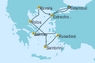 Visitando Estambul (Turquía), Kavala (Grecia), Volos (Grecia), Santorini (Grecia), Kusadasi (Efeso/Turquía), Atenas (Grecia), Estrecho de Dardanelos - Experiencia a bordo, Estambul (Turquía)