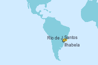 Visitando Santos (Brasil), Ilhabela (Brasil), Río de Janeiro (Brasil) Visitando Santos (Brasil), Ilhabela (Brasil), Río de Janeiro (Brasil)