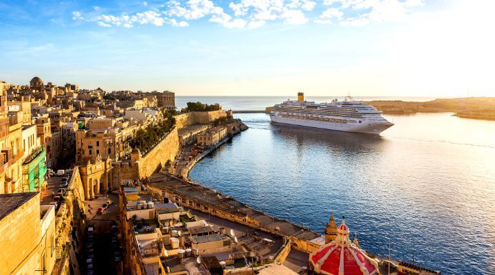 Visitando La Valletta (Malta), Barcelona, Marsella (Francia), Génova (Italia), Nápoles (Italia), Messina (Sicilia) y La Valletta (Malta)