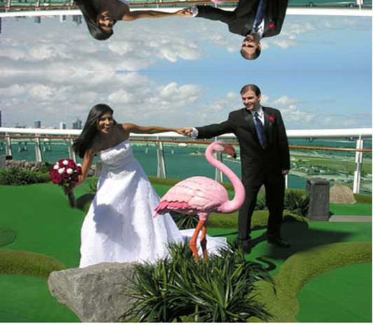 boda en el campo de golf