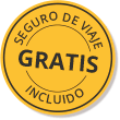 Seguro de viaje gratis incluido